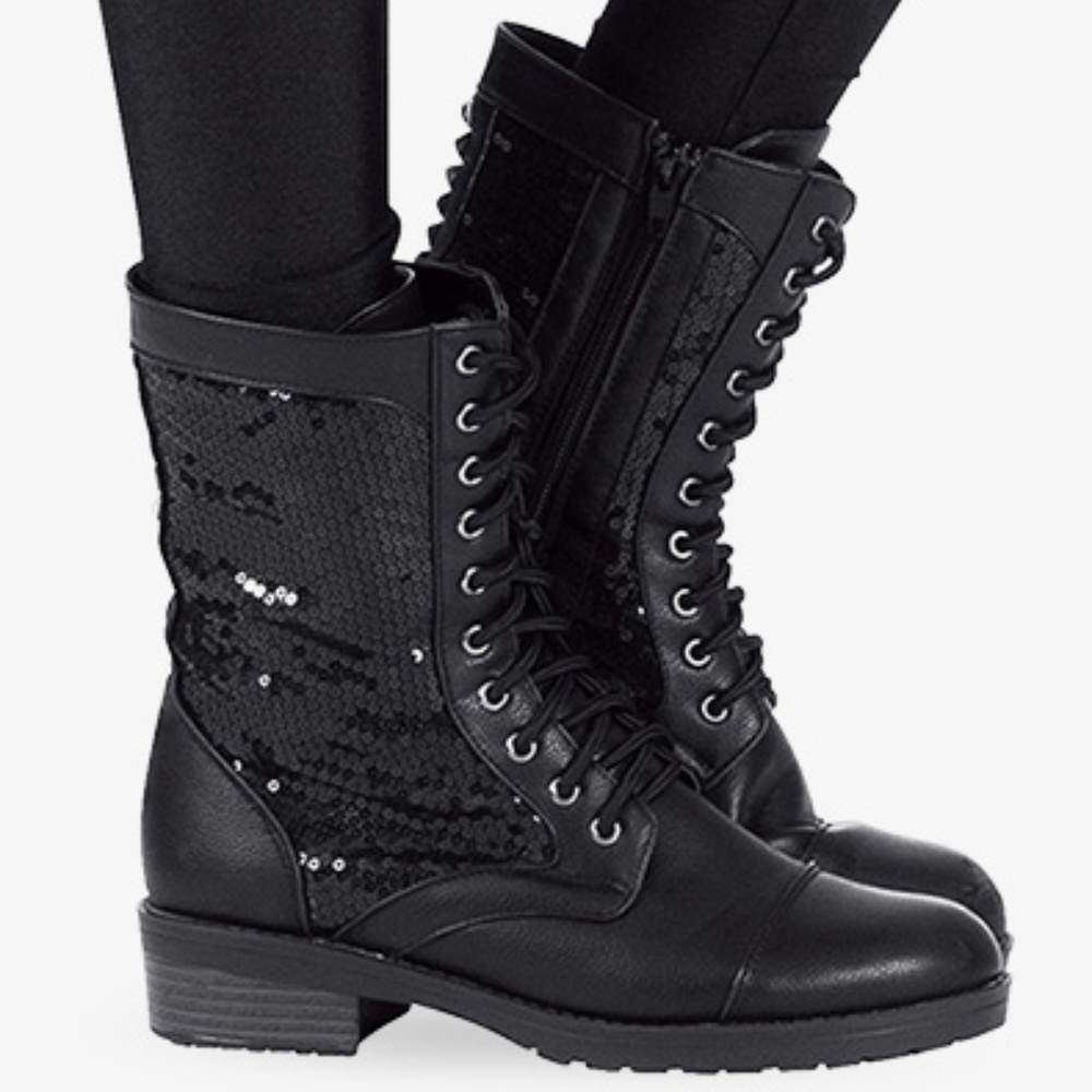 Girls Combat Boot "size 12"